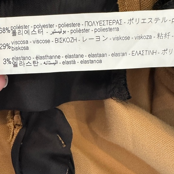 Zara Pleated Wide Leg Camel Trousers. Waist is approximately 29 inches - Picture 12 of 13